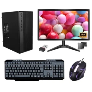 Desktop Computer Set with 20-inch HD LED Monitor, i5 2400, 16GB RAM, 256GB SSD + 500GB HDD, 2GB Graphics Card, Windows 10, MS Office