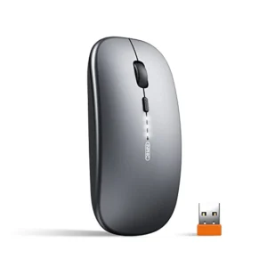 Blanc Slim Wireless Mouse with Rechargeable Battery, BT + 2.4GHz, 4 Buttons, 800/1200/1600 DPI, Silent Operation, Multicolor LED Lights Visit the ZEBRONICS Store