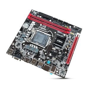 H110 Motherboard, LGA 1151, Supports Intel 6th–9th Gen i3/i5/i7/Celeron/Pentium